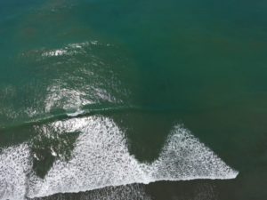 Drone shot of Surf in Costa Rica
