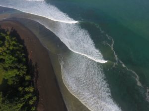 Bird’s Eye View of Waves in Pavones Costa Rica